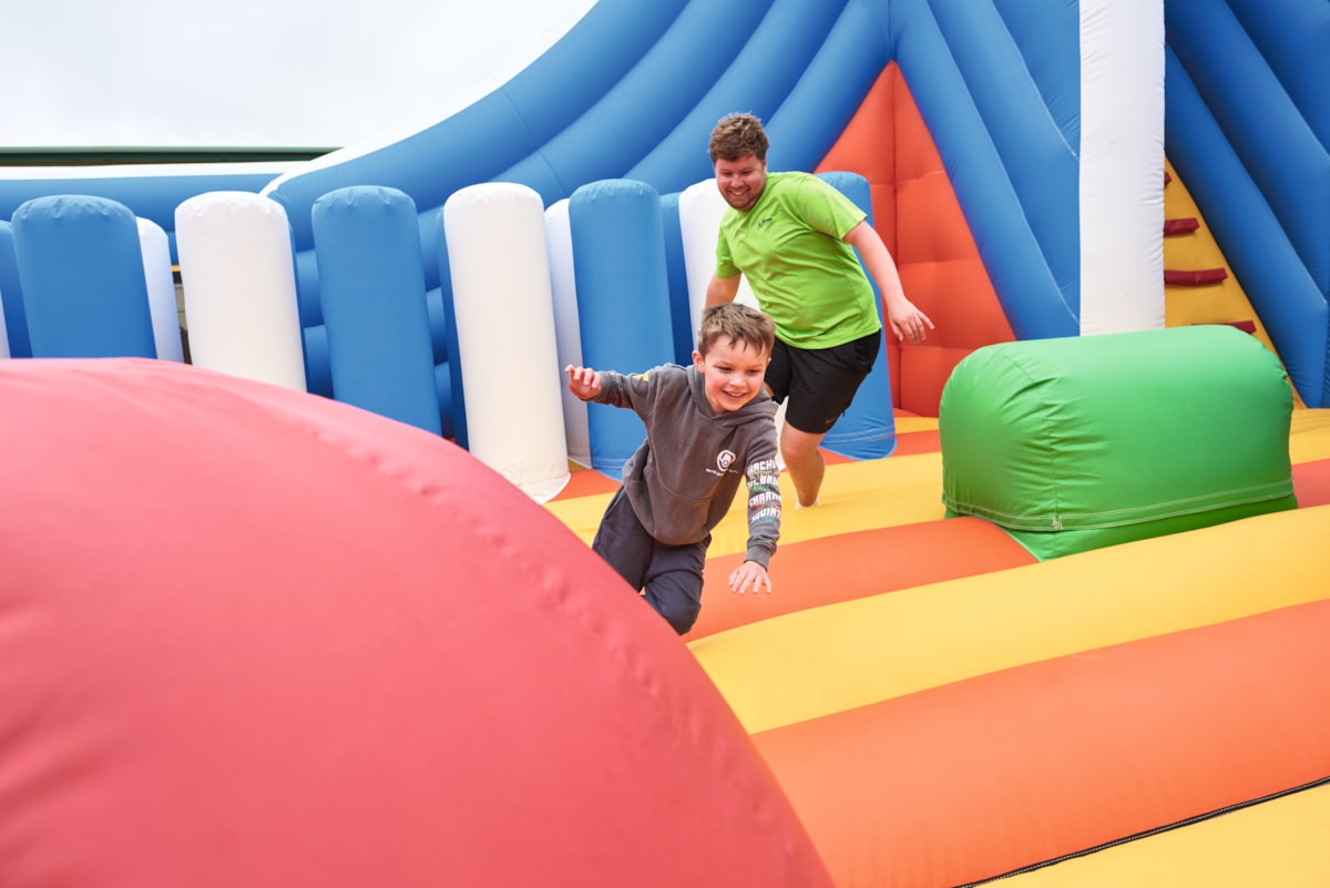 Inflatable arena at Hopton