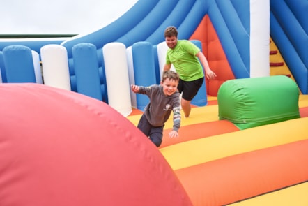 Inflatable arena at Hopton