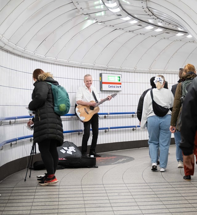 TfL Image - Busker on the TfL network - credit Eleanor Bentall & TfL