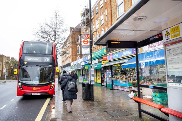 TfL Image - Peckham Bus shelter