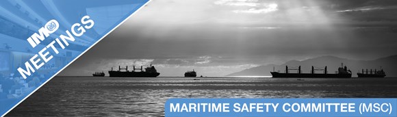 IMO's Maritime Safety Committee to begin looking at autonomous vessels: IMO meetings banner MSC EN
