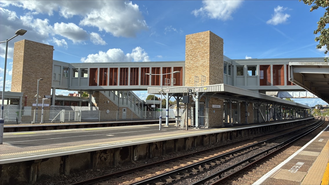 New Hither Green footbridge opens for passengers as £28m programme hits latest milestone: Hither Green footbridge