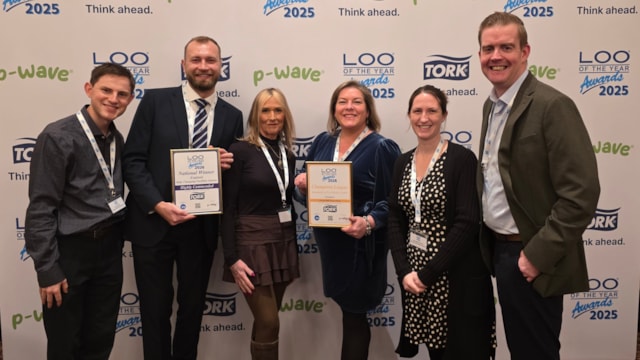 Paddington takes the throne as Network Rail makes a splash at Loo of the Year Awards: Paddington station team with Loo of the Year awards