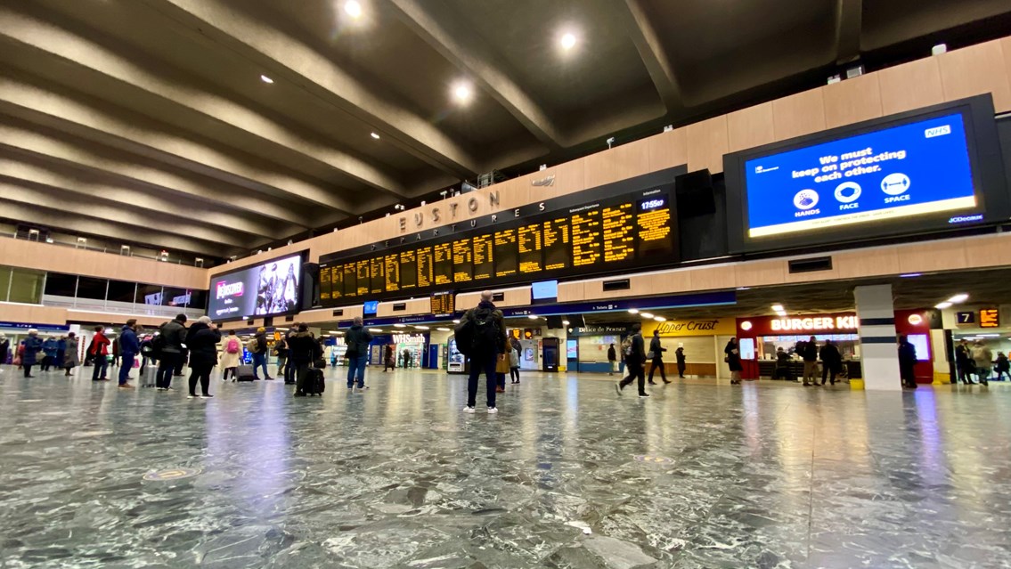 Multi-million-pound platform access improvements for Euston passengers: Euston concourse