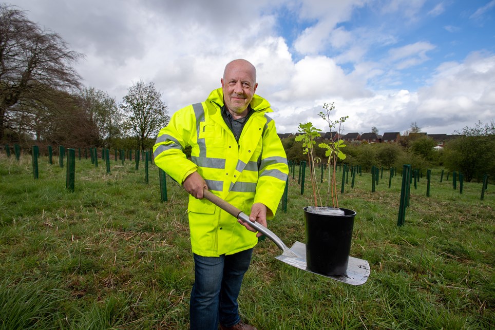 Electricity North West's Steve Cox at the Westhoughton site