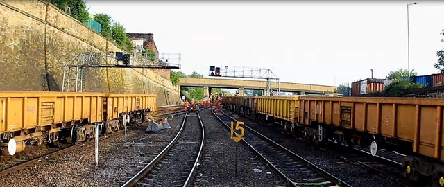 Time-lapse footage shows latest stage of Great North Rail Project in Yorkshire