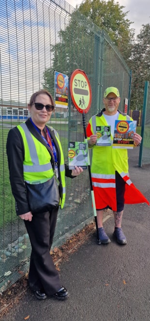 Stop Means Stop session at Sherdley Primary School in St Helens
