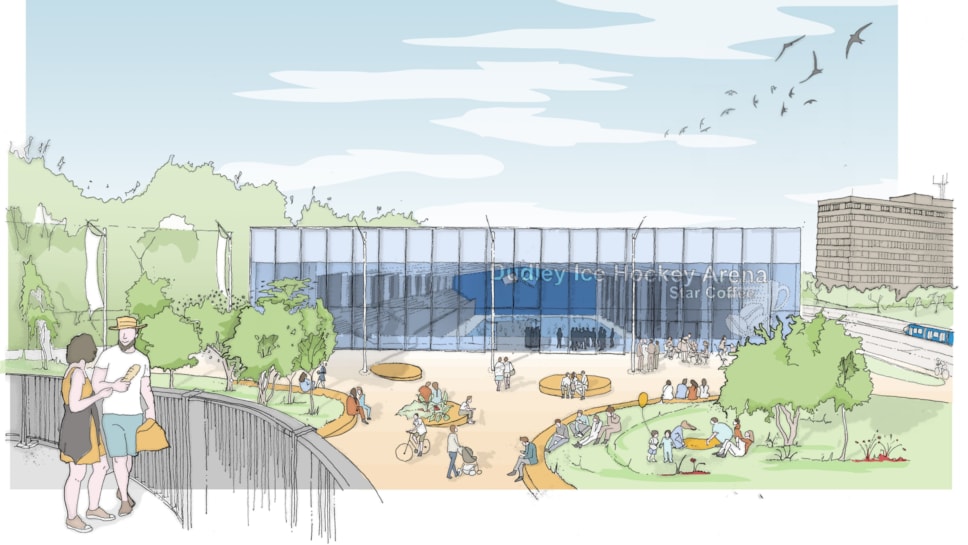 Ice Rink - Early artists impression