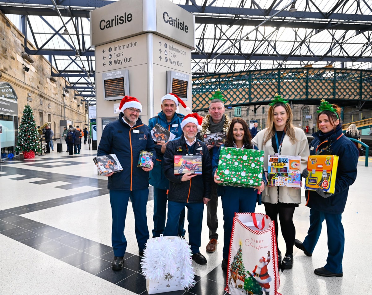 Avanti West Coast colleagues at Carlisle are inviting donations of food and gifts for The Salvation Army to help those in need this Christmas.