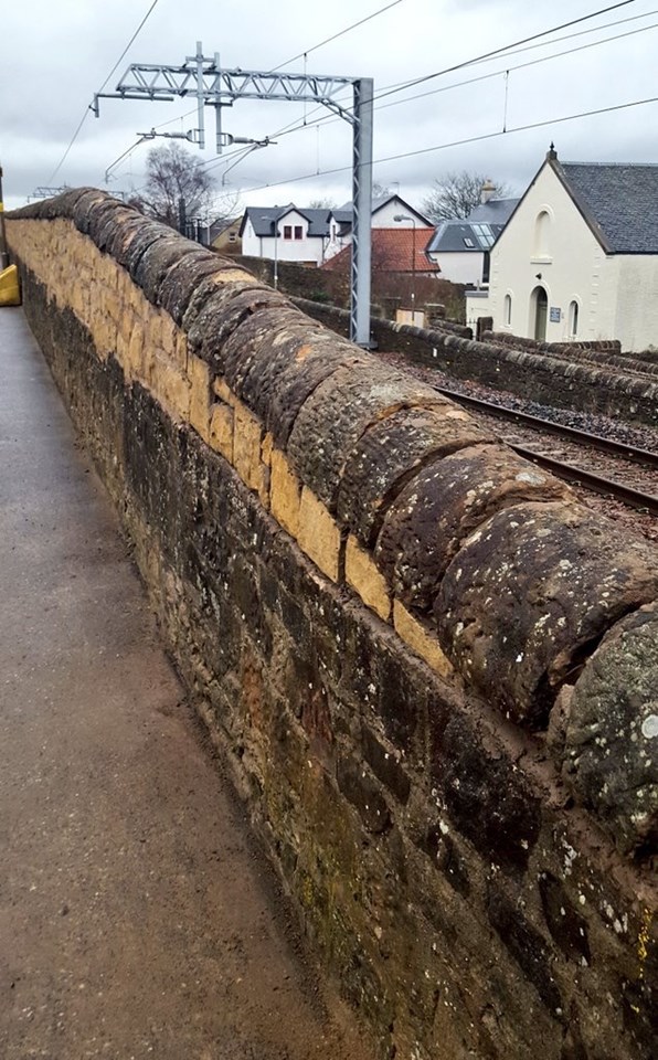 Linlithgow wall work is in preparation for line electrification