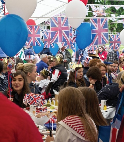 Street Party In Progress