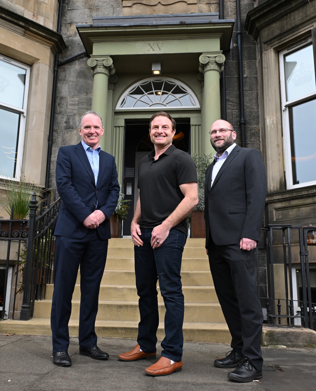 Pic 1 - (l-r) Scottish Enterprise Chief Executive Adrian Gillespie, Launchpad Build CFO Jon Quick and UK Head of Software Tim Chamberlain-2