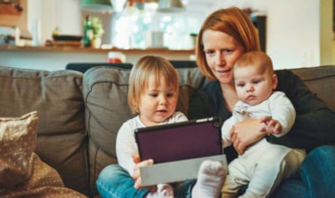 Mother-children-sofa-on-tablet-hero-article-D