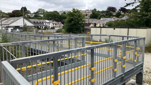 Lostiwithiel station ramp- July 2025