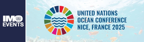 Media Advisory: IMO at the 2025 UN Ocean Conference: IMO events banner - Ocean Conference 2025-2