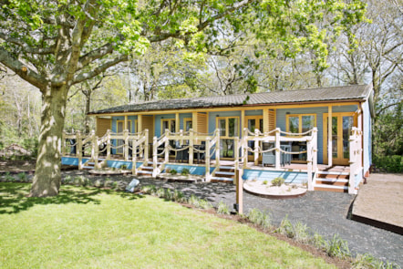 Lakeside Coastal Village Bedroom Woodland Lodge