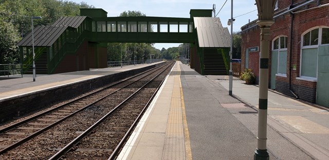 CGI of Crowborough station footbridge