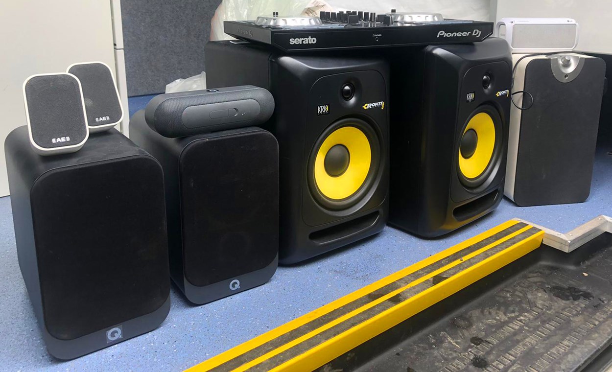 DJ decks and speakers: A range of sound equipment such as DJ decks and speakers were seized due to continued loud levels of noise.