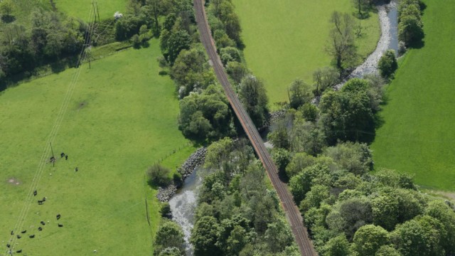 Six-day, £1.9 million Stranraer line upgrade complete: Laggansarroch Viaduct - Route View