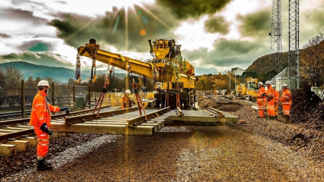 Engineering work to affect journeys on Cambrian Line between Machynlleth and Pwllheli in December: Engineers renewing track (generic image)