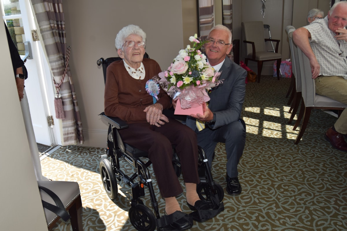 Cllr Lennox with Margaret Paton