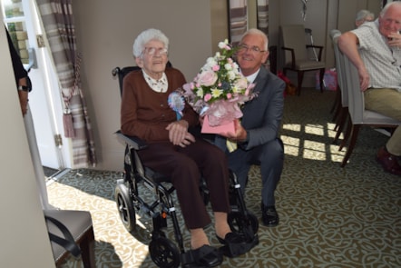Cllr Lennox with Margaret Paton