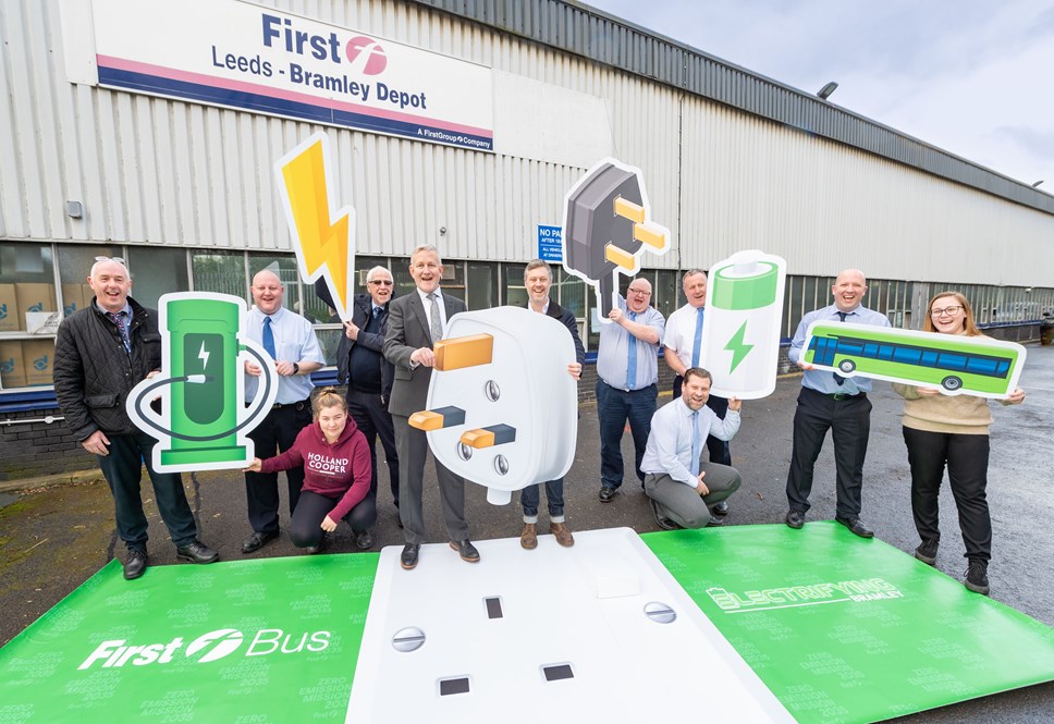 Third of fleet at First Bus Bramley depot to be fully electric by 2024