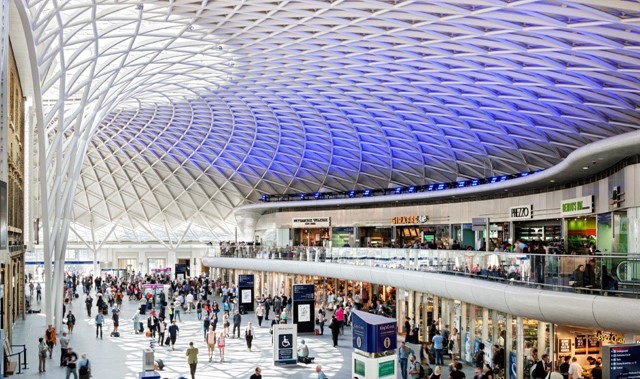 King’s Cross station transformation receives two honours at London Planning Awards: King's Cross station shops and balcony