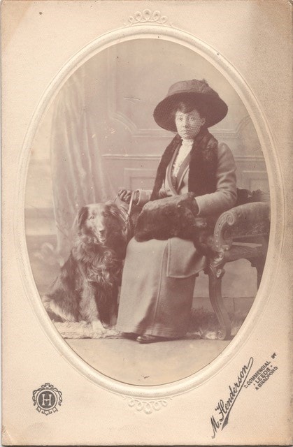 Lily Cathcart's wedding dress: Leeds schoolmistress Lily Cathcart, who was a pupil teacher at Quarry Mount School before attending Darlington Training College in 1905 and being awarded a string of certificates for her academic achievements.