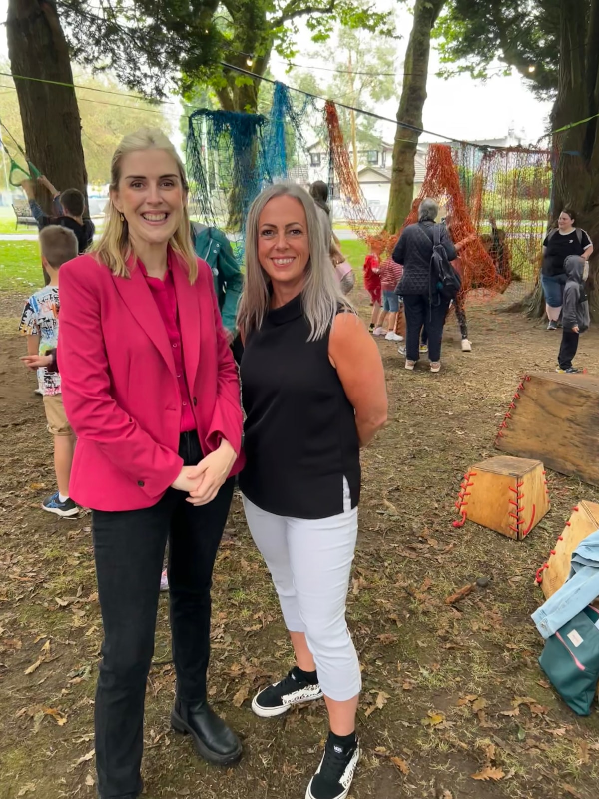 Minister for Mental Health and Early Years, Sarah Murphy, meeting with Chief Executive of Clybiau Plant Cymru, Jane O'Toole