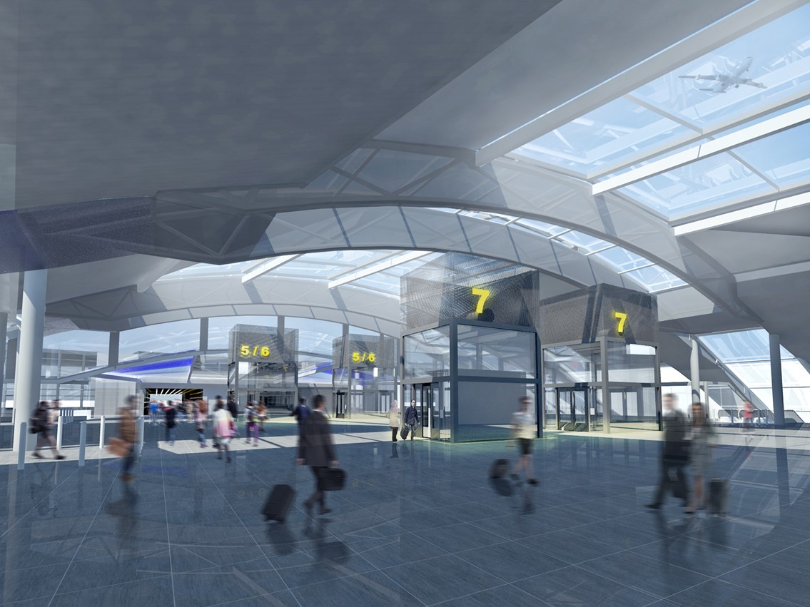 Gatwick Airport station transformation on target despite Covid-19 pandemic: Gatwick Airport redevelopment - CGI1