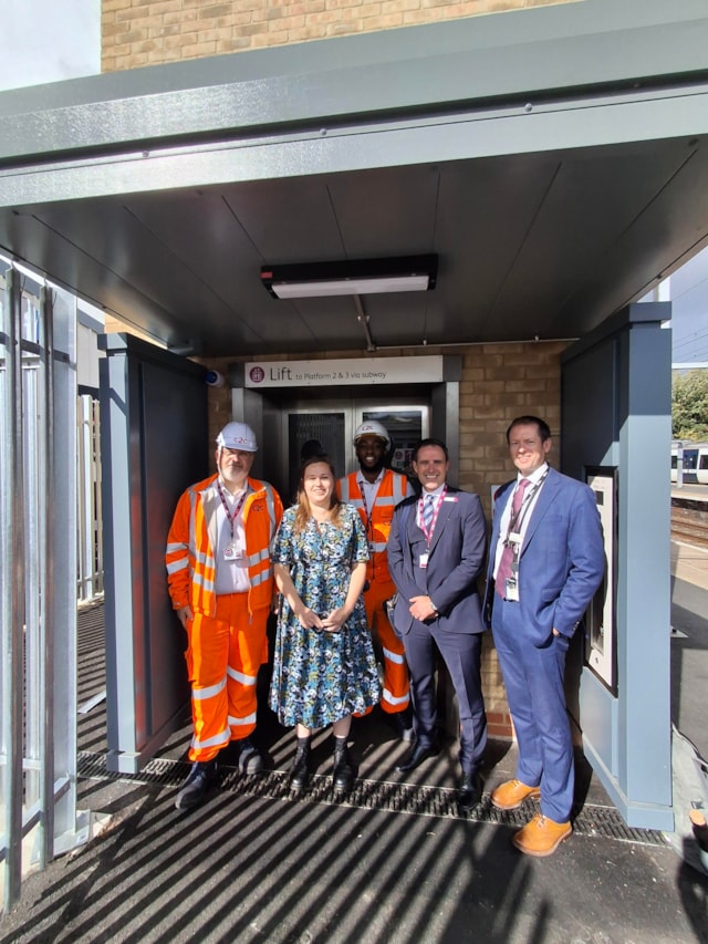 Stakeholders from NR Anglia and c2c meet with local MP, Jen Craft at Grays: Stakeholders from NR Anglia and c2c meet with local MP, Jen Craft at Grays