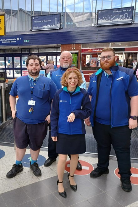 Image shows Northern colleagues at Blackpool North station - 3