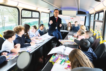 Darren Jones MP with pupils at Blaise Primary and Nursery School in Bristol @JonCraig Photos