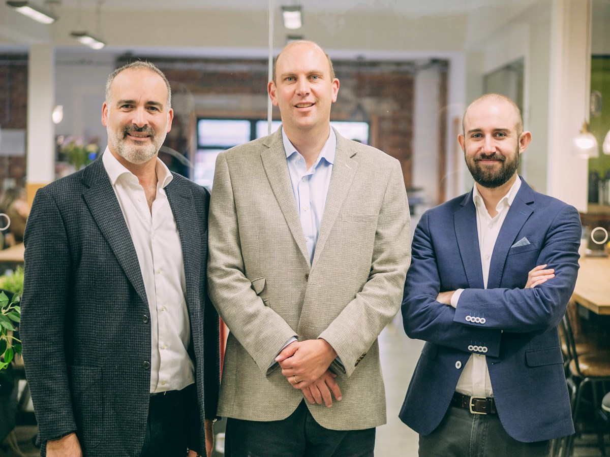 •	Aforza Co-Founders Photo: Dominic Dinardo (Chief Executive Officer), Ed Butterworth (Chief Commercial Officer), Nick Eales (Chief Product Officer)