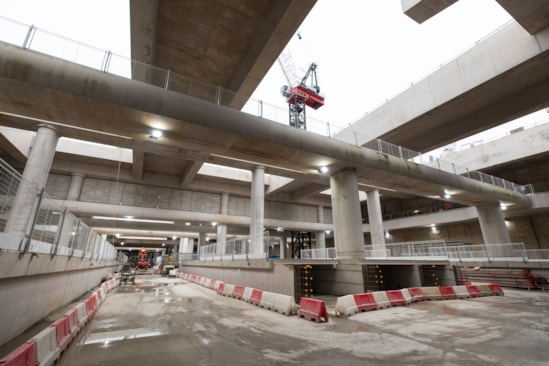 Inside Old Oak Common station box December 2025