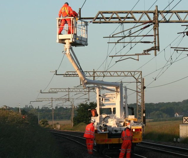 Overhead lines will be installed on the South Wales Mainline
