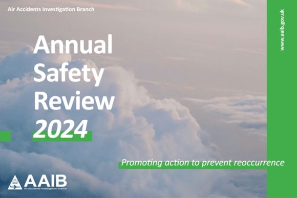 AAIB publishes Annual Safety Review 2024: ASR Cover image