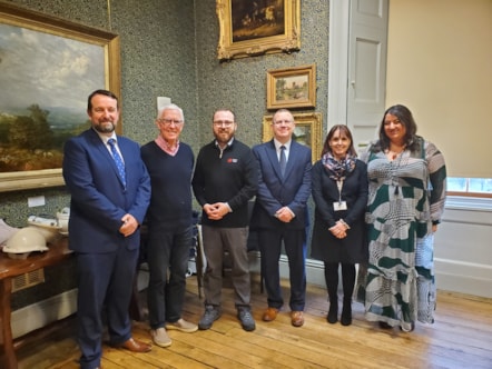 Minister on a recent visit to Cyfarthfa