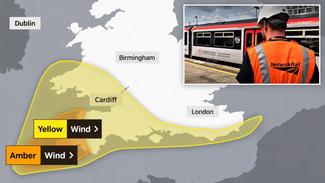 Passengers urged to check before travelling as rail services altered ahead of Storm Austen: UK Wind Warning and Rail Disruption