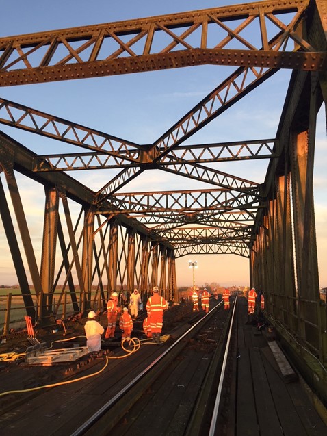 Manea bridge works