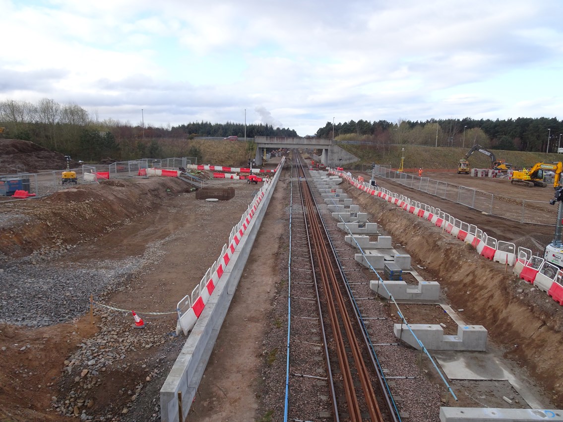 Work on Inverness Airport station is progressing well: inverness airport station April 22 main