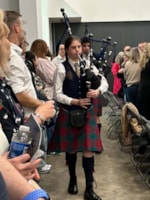 Piping success for Amelia!