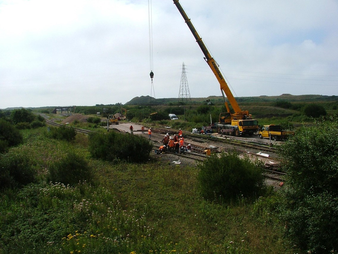 Port Talbot East Resignalling project: Margam Abbey works, East Junction remodelling
