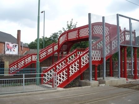 Lincoln Street Footbridge - after refurbishment: Lincoln Street Footbridge - after refurbishment