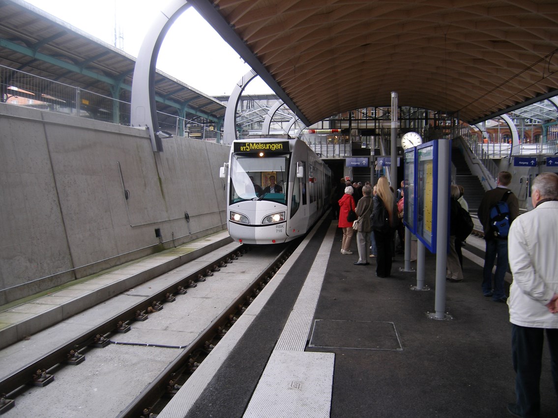 Example of a tram train 2: Kassel underpass