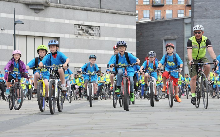 Leeds gets into gear with second bike library: bikeweek2015riders.jpg