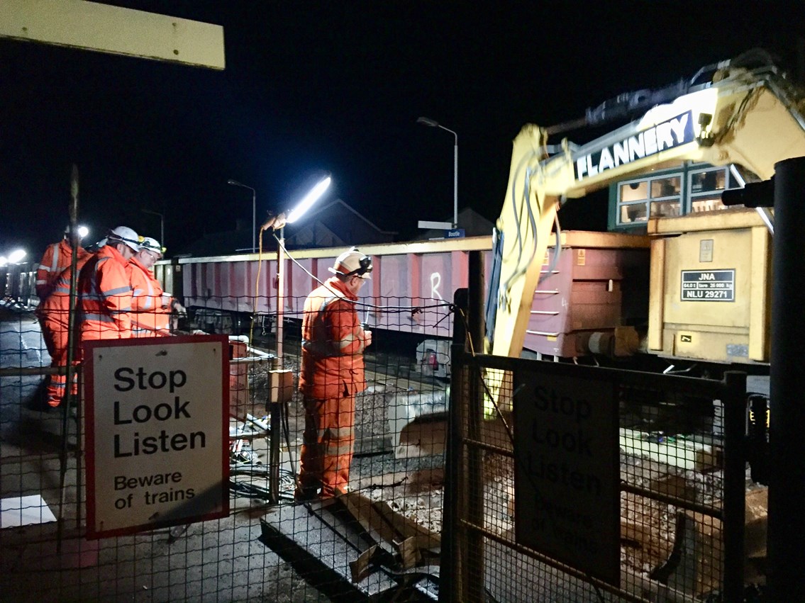 Overnight work taking place on £3m track renewal project between Bootle & Silecroft