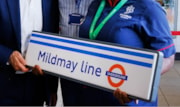 TfL Image - London Overground Mildmay line sign: TfL Image - London Overground Mildmay line sign