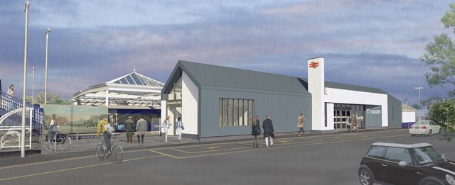 Troon station redevelopment - Option 3